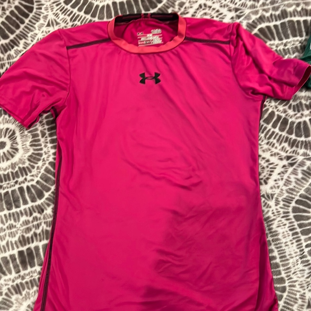 UA- rash guard and SPF 50+ shirt
